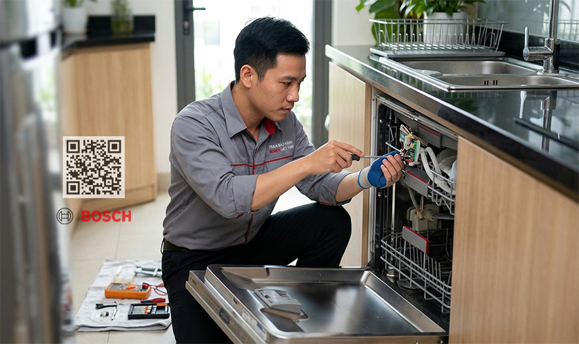 Sửa máy rửa bát Bosch tại Phú Nhuận | Uy tín, Bảo hành dài 4 Áp dụng quy trình sửa máy rửa bát Bosch chuyên nghiệp, chuẩn hãng