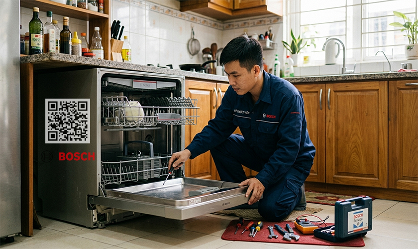 Sửa máy rửa bát Bosch tại Tân Bình | Uy tín, Chuyên nghiệp 4 Kỹ thuật viên Bosch phục vụ tận nhà với Quy trình chuyên nghiệp